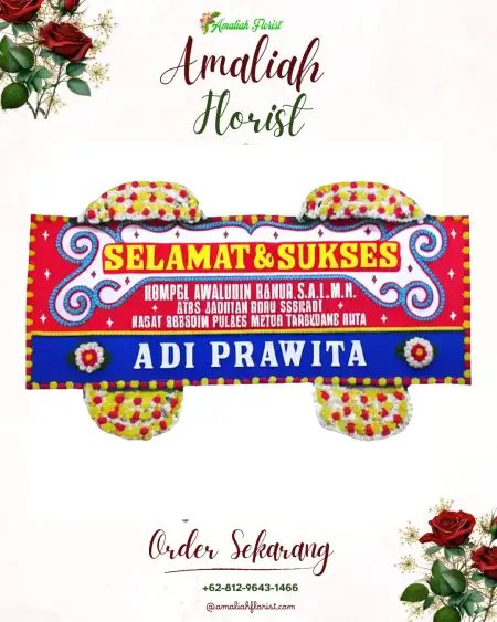 Papan Bunga Ucapan Selamat Bintara
